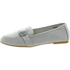 Womens Open Stitch Manmade Ballet Flats