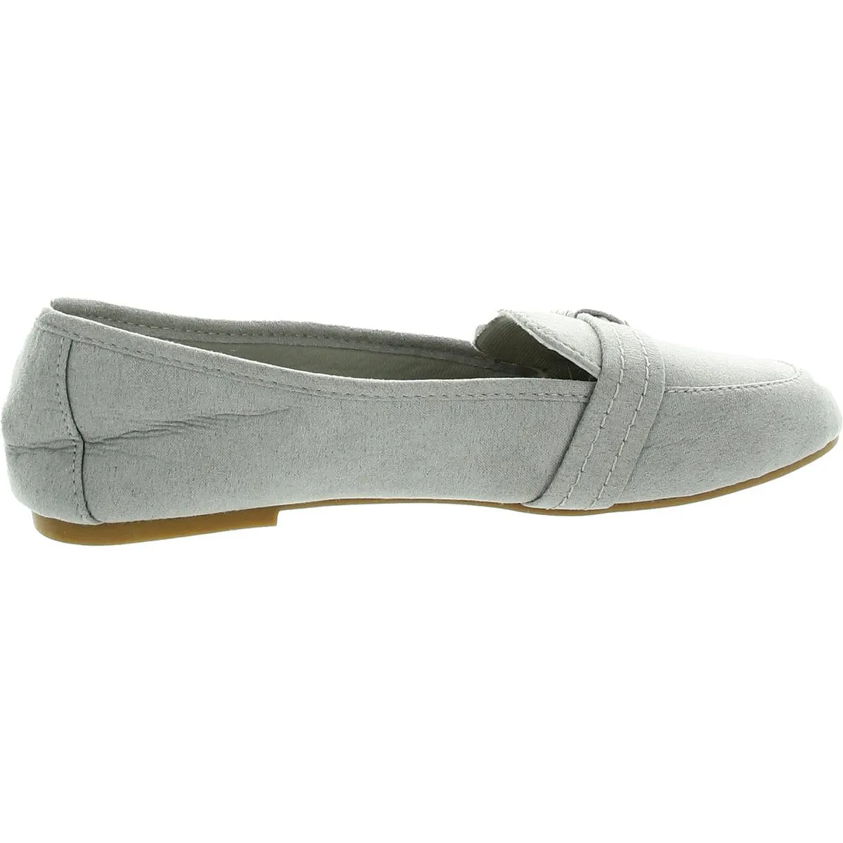 Womens Open Stitch Manmade Ballet Flats