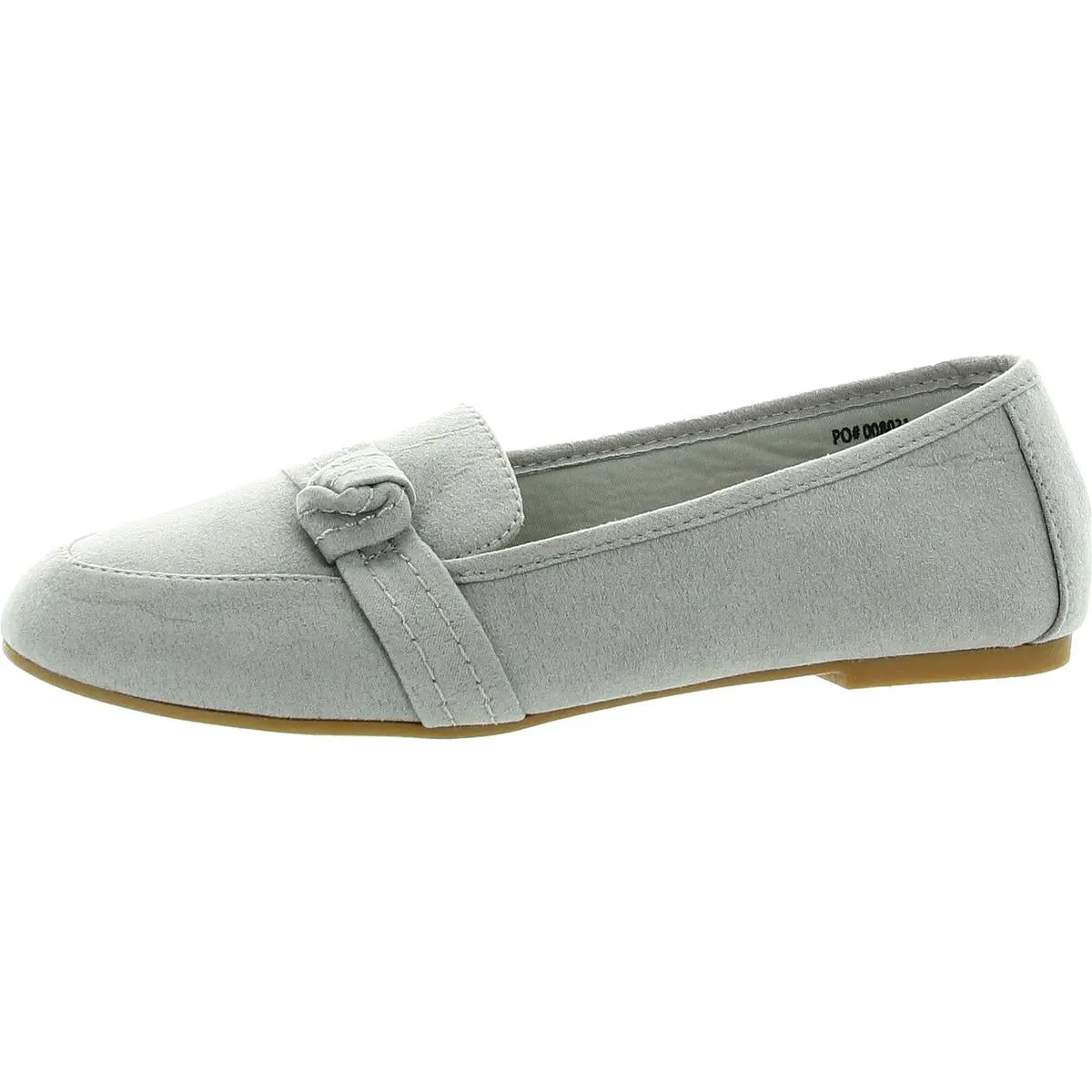 Womens Open Stitch Manmade Ballet Flats