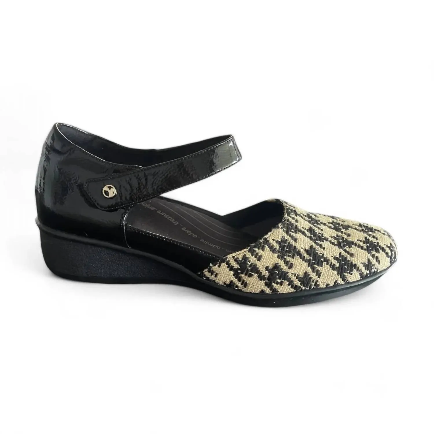 Women's Osaka Mary Jane Shoes In Houndstooth