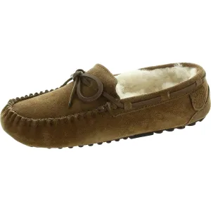 Womens Padded Insole Suede Moccasin Slippers