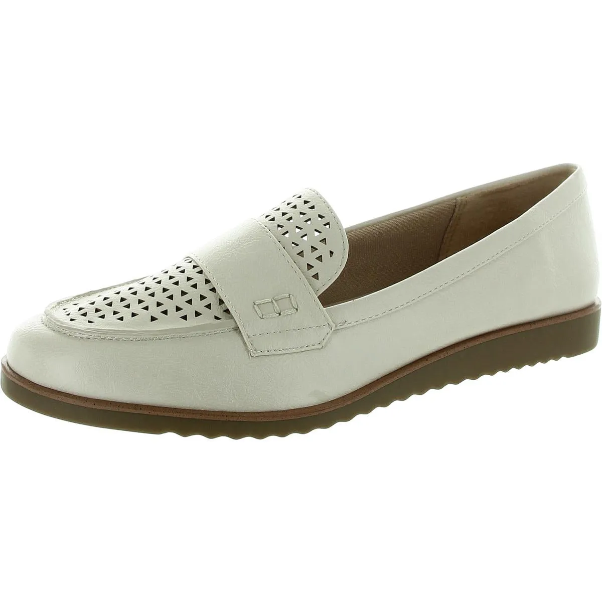 Womens Perforated Man Made Flat Shoes