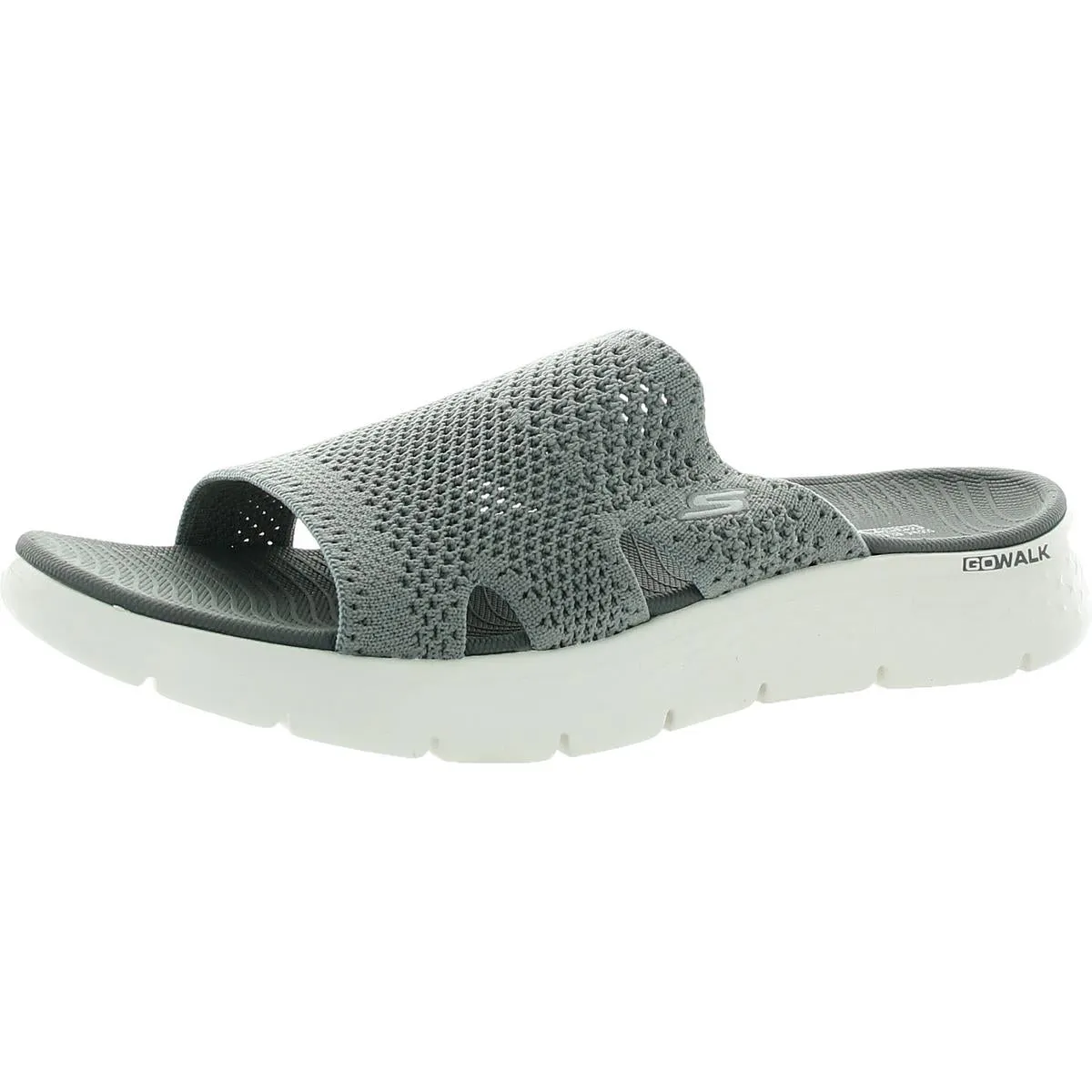 Womens Perforated Slide Sandals