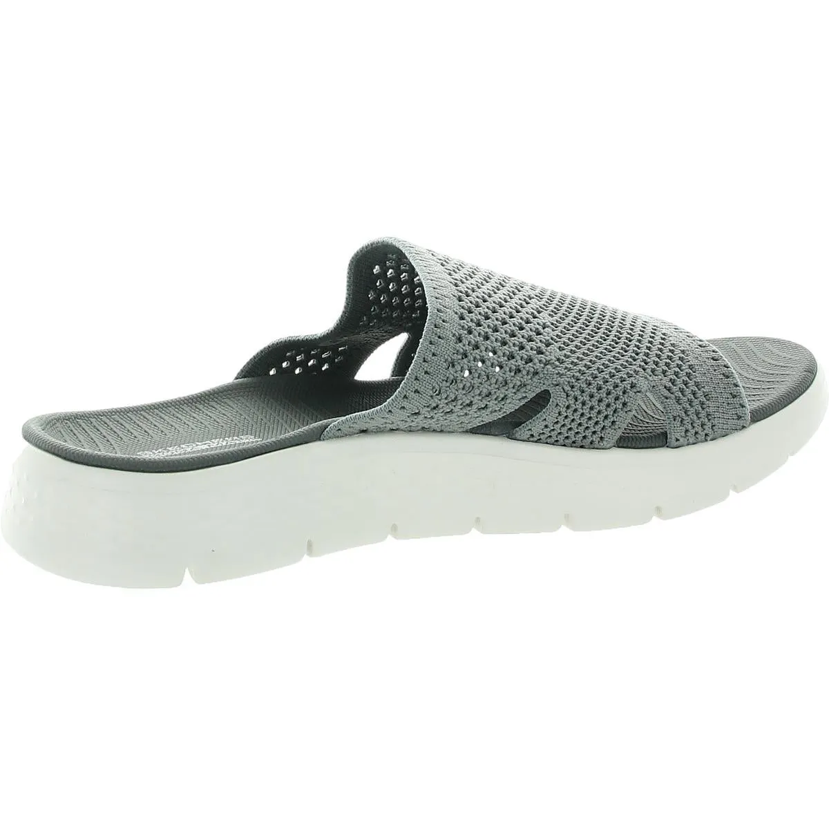 Womens Perforated Slide Sandals
