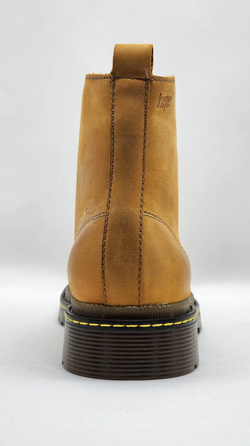 Women's Premium Nubuck Leather Boots In Yellow
