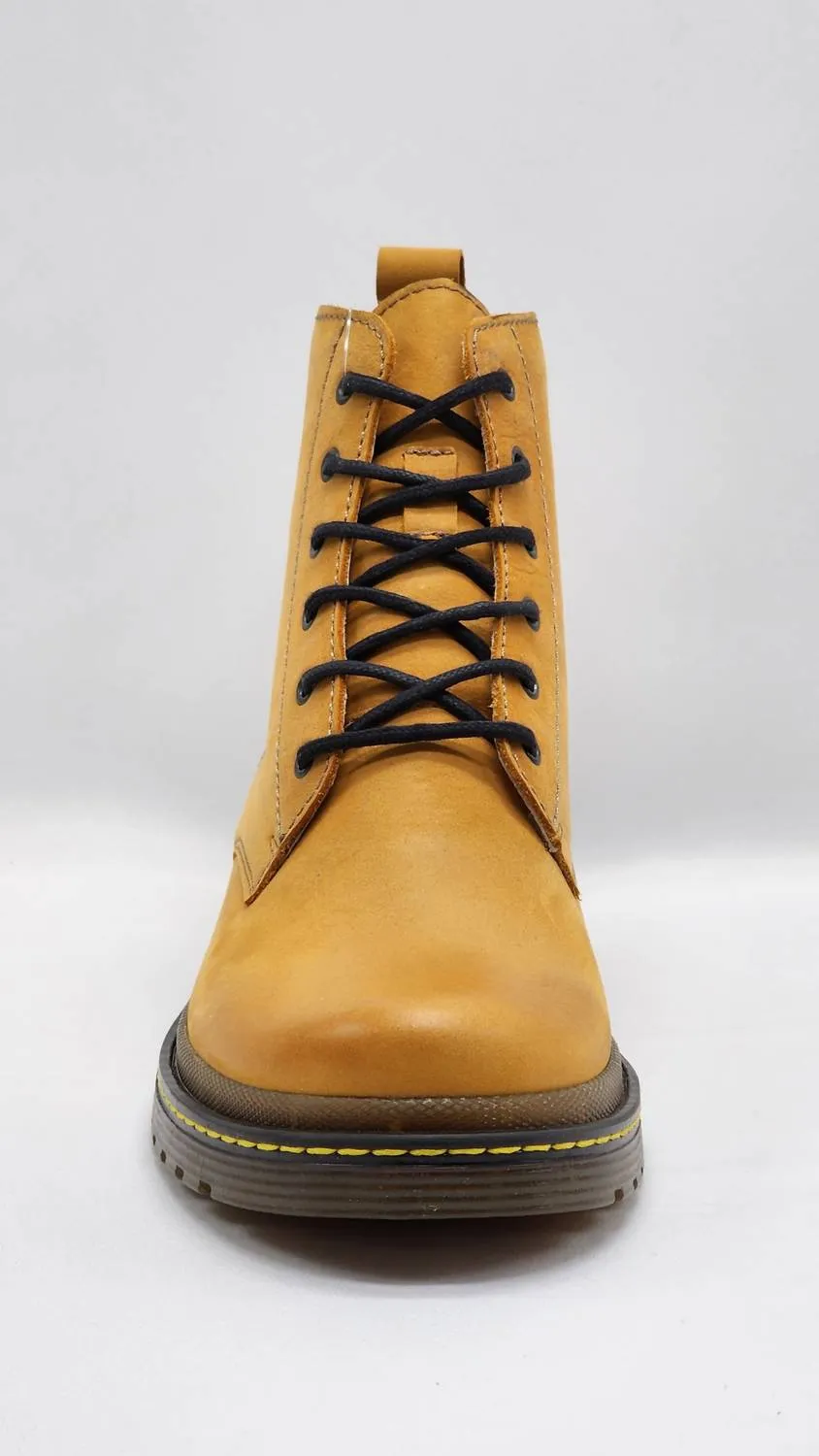 Women's Premium Nubuck Leather Boots In Yellow