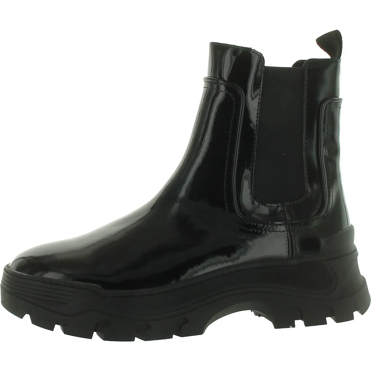 Womens Pull On Round Toe Ankle Boots