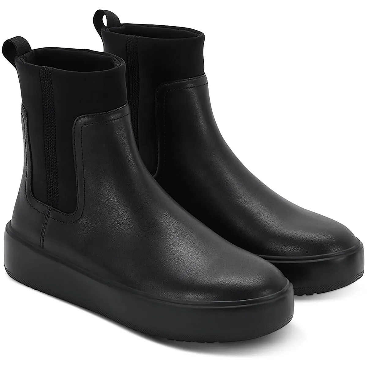 Womens Pull On Round Toe Ankle Boots