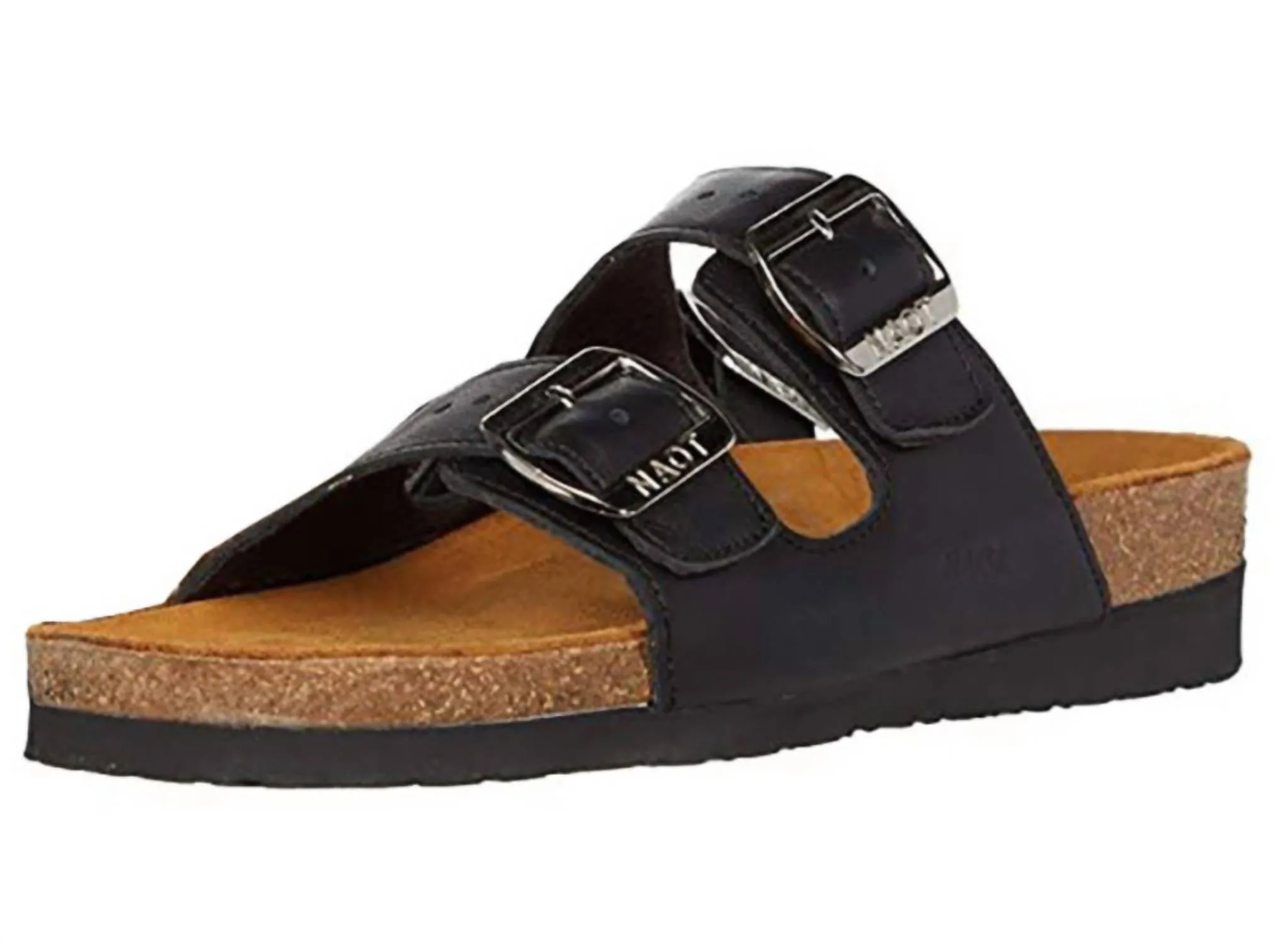 Women's Santa Barbara Leather Sandals In Soft Black Leather