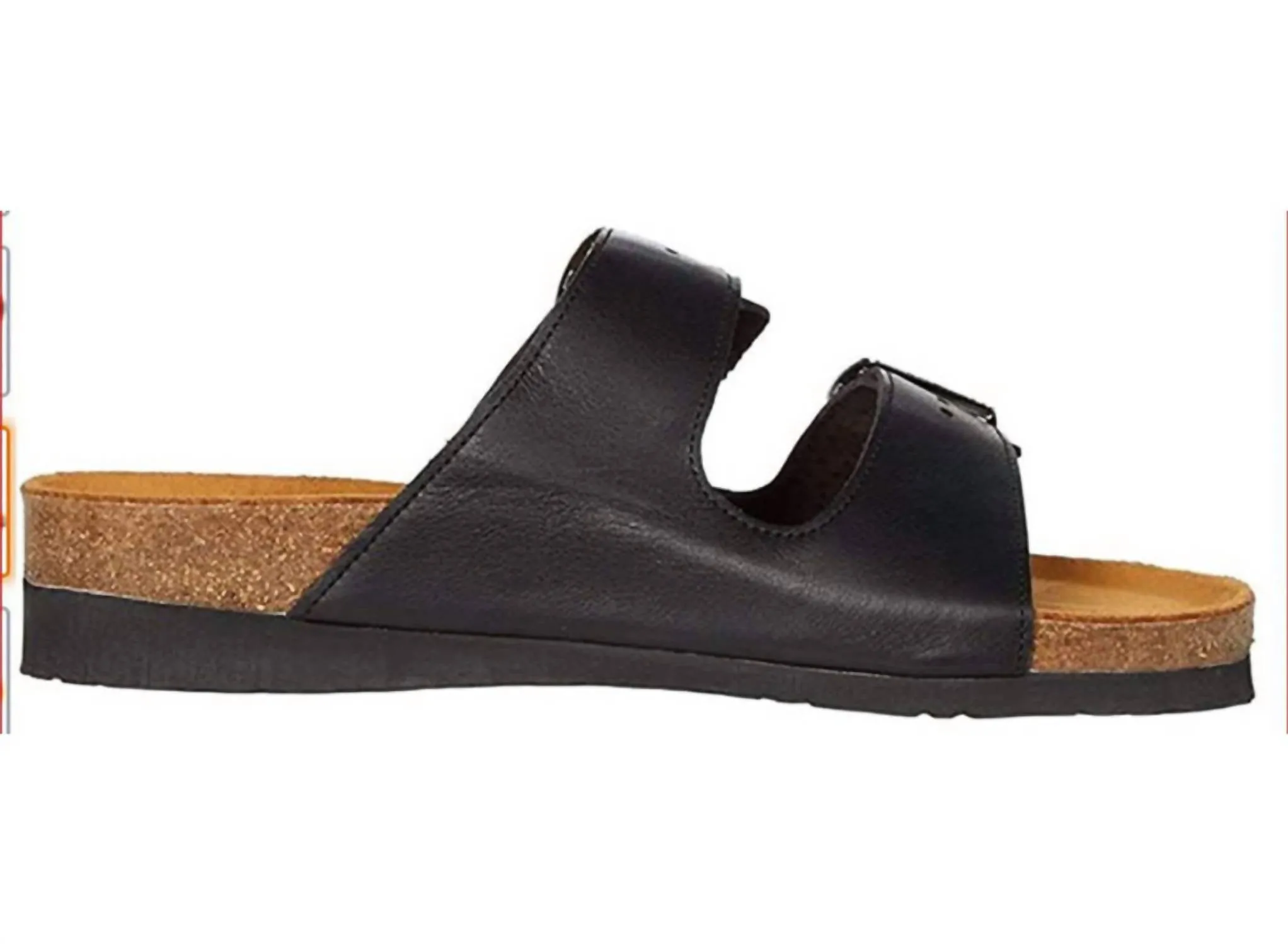 Women's Santa Barbara Leather Sandals In Soft Black Leather