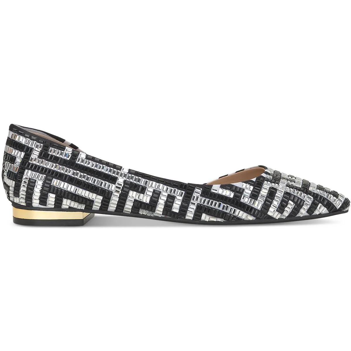 Womens Sequined Man Made Flat Shoes