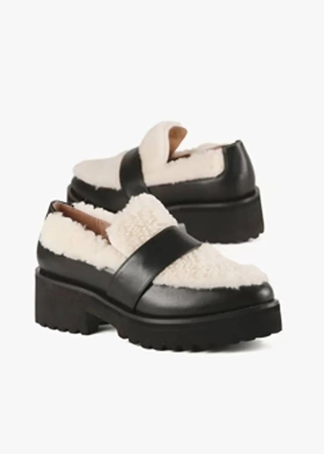 Women's Sherpa Loafer In Black