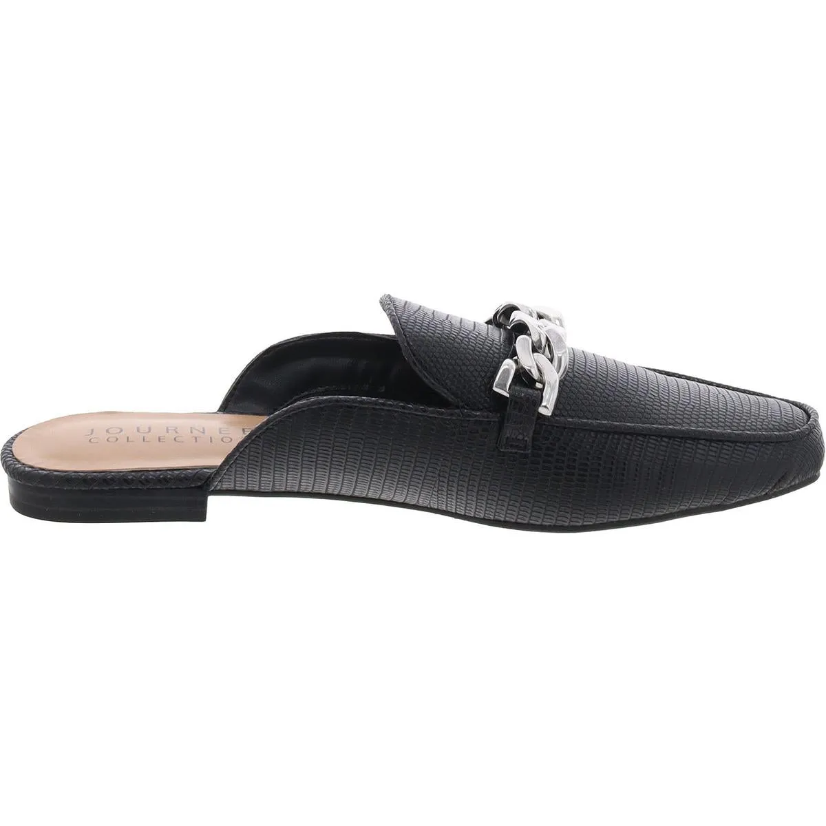 Womens Slides Faux Leather Mules