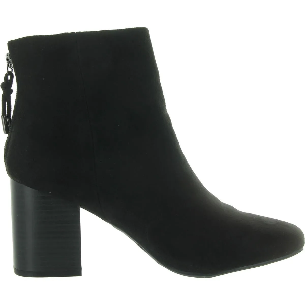 Womens Slip On Square Toe Booties