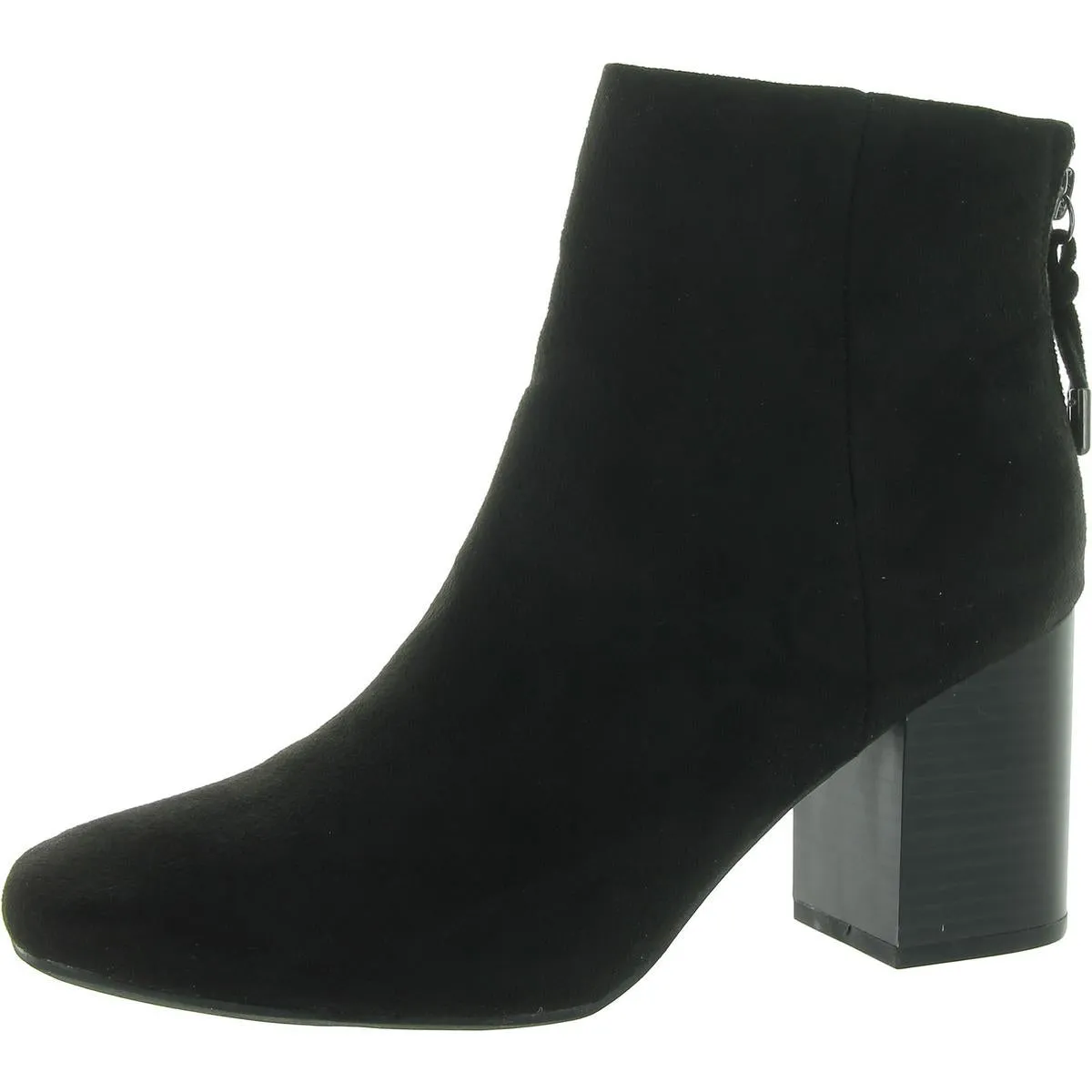 Womens Slip On Square Toe Booties