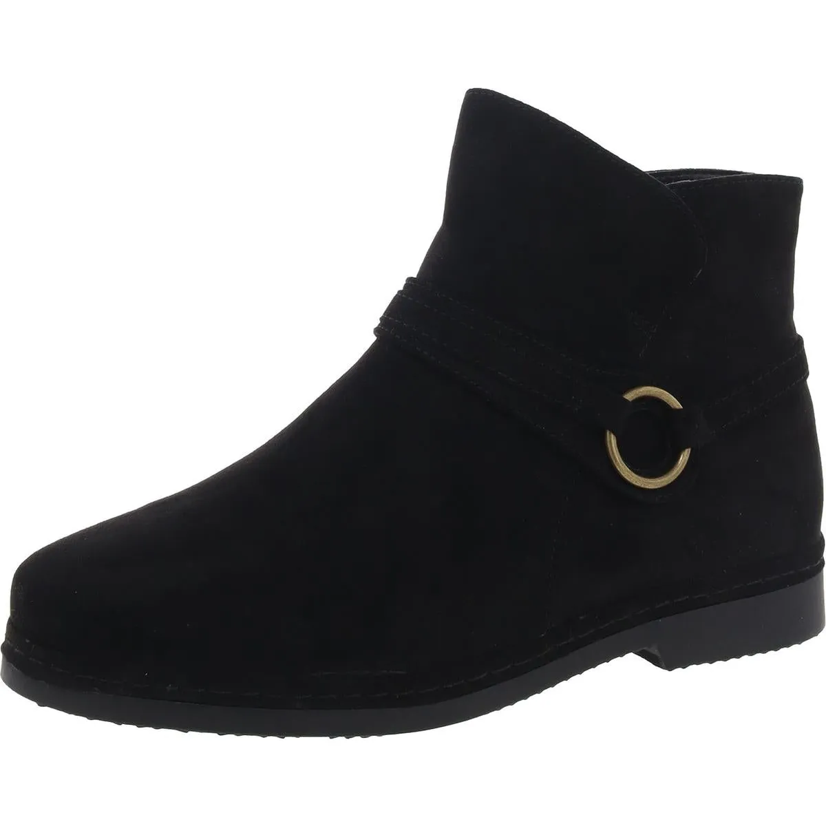 Womens Slip On Zip Up Ankle Boots