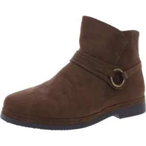 Womens Slip On Zip Up Ankle Boots