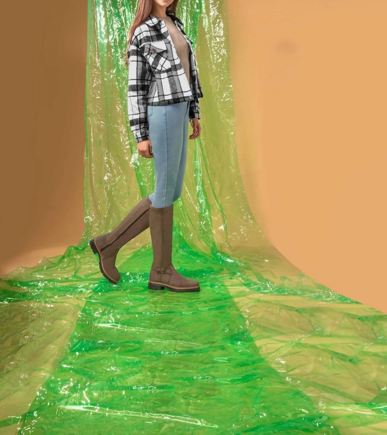 Women's Soft Touch Riding Boots In Camel