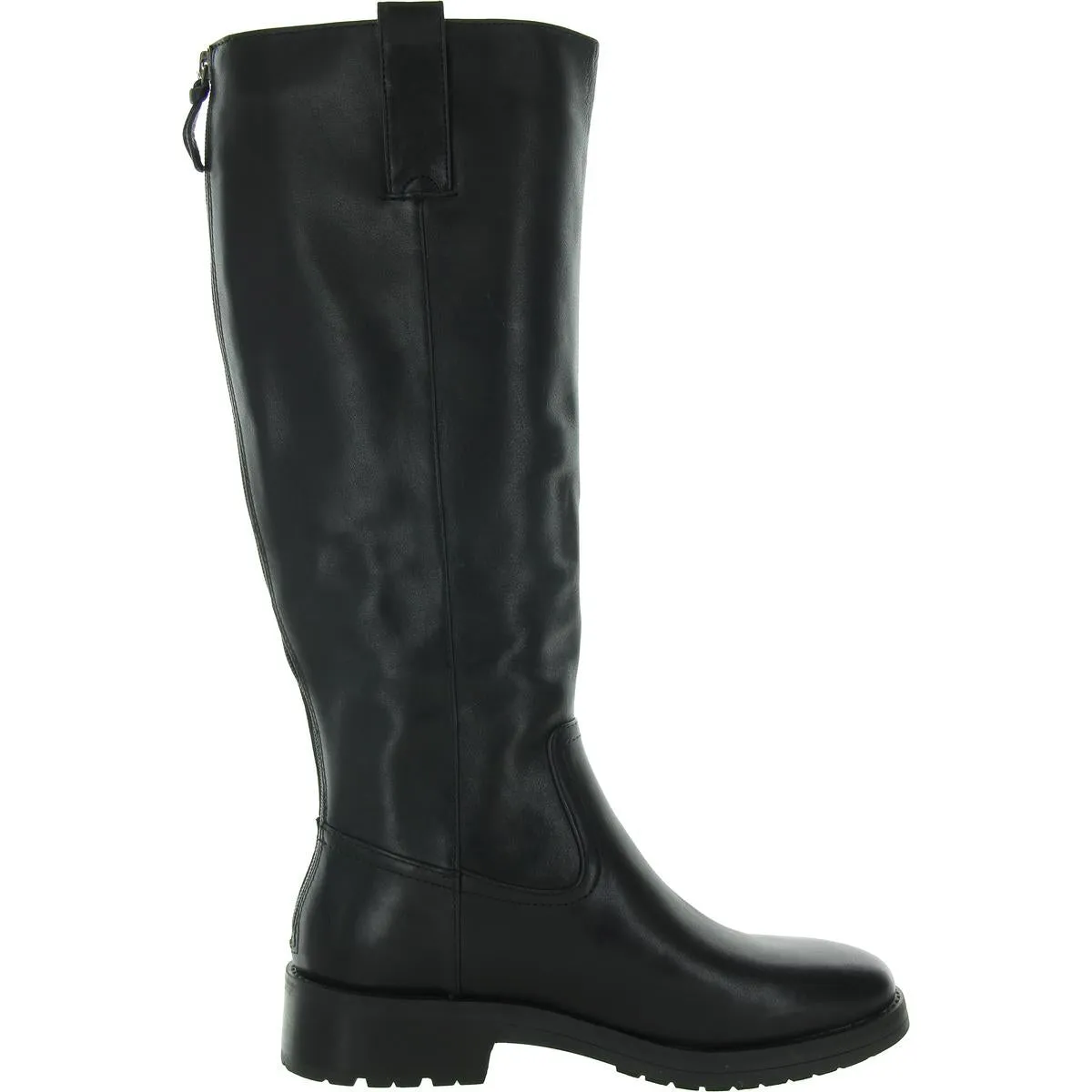Womens Solid Leather Knee-High Boots