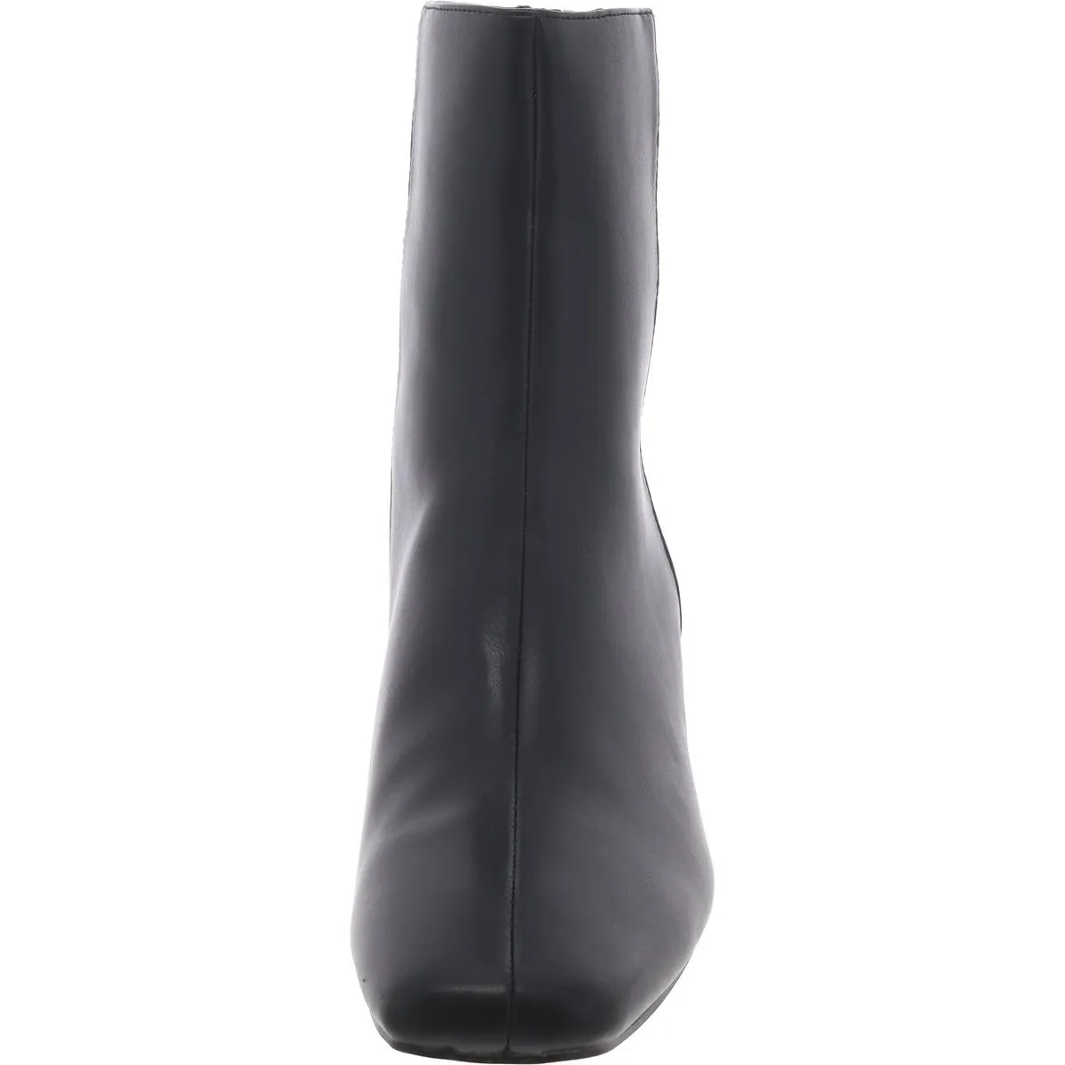 Womens Square Toe Zip UP Mid-Calf Boots