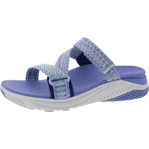 Womens Strappy Adjustable Slide Sandals