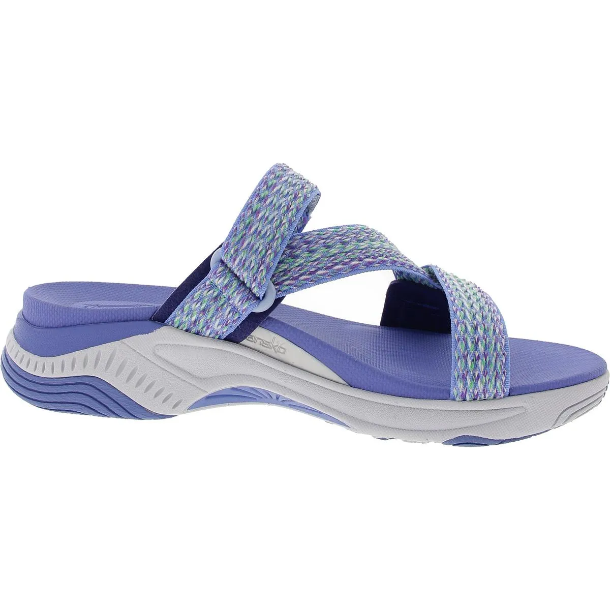 Womens Strappy Adjustable Slide Sandals