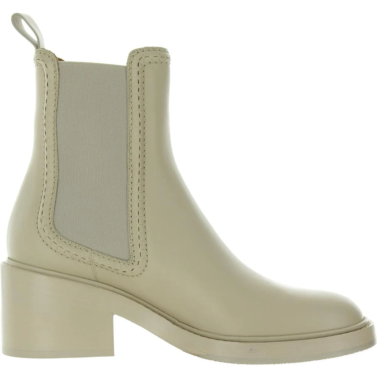 Womens Stretch Leather Chelsea Boots