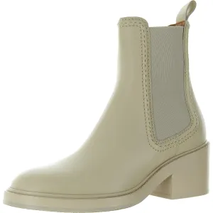 Womens Stretch Leather Chelsea Boots