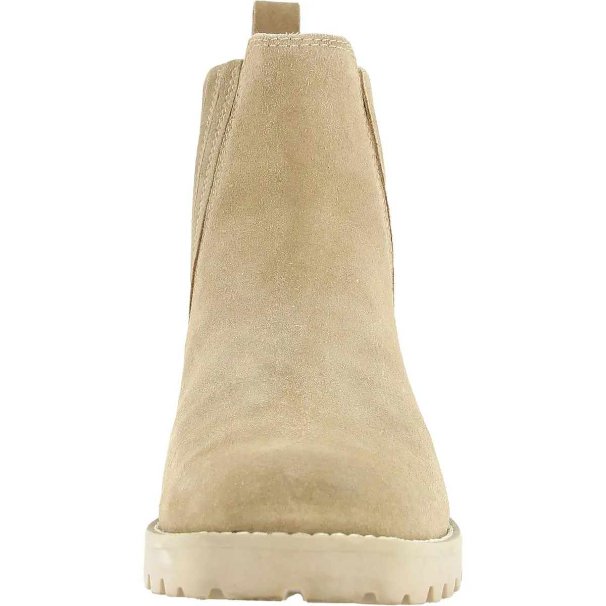 Womens Stretch Suede Chelsea Boots