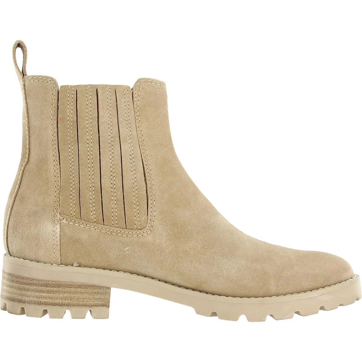 Womens Stretch Suede Chelsea Boots