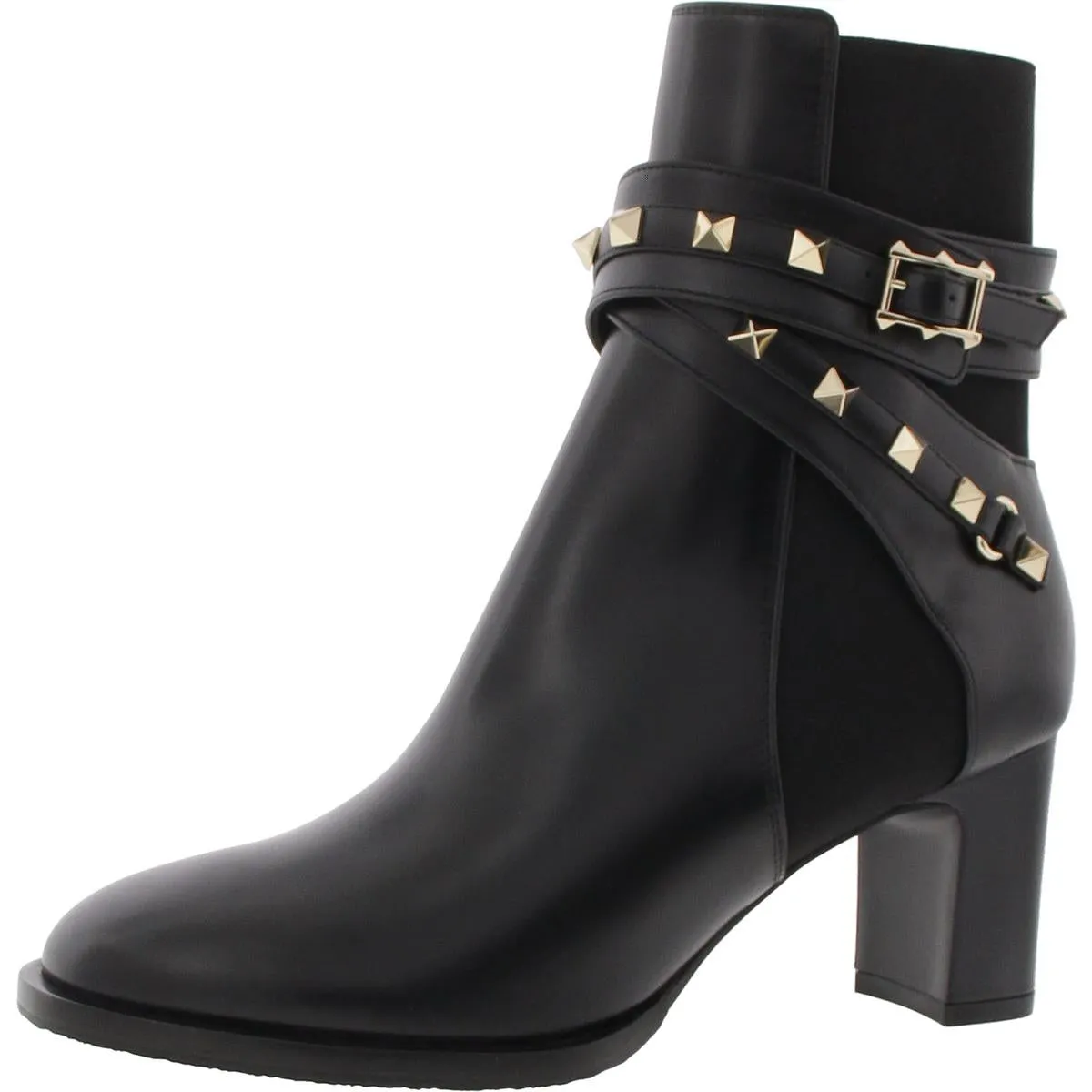 Womens Studded Leather Chelsea Boots