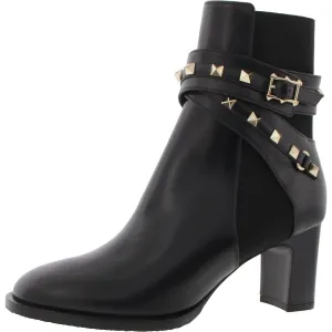Womens Studded Leather Chelsea Boots