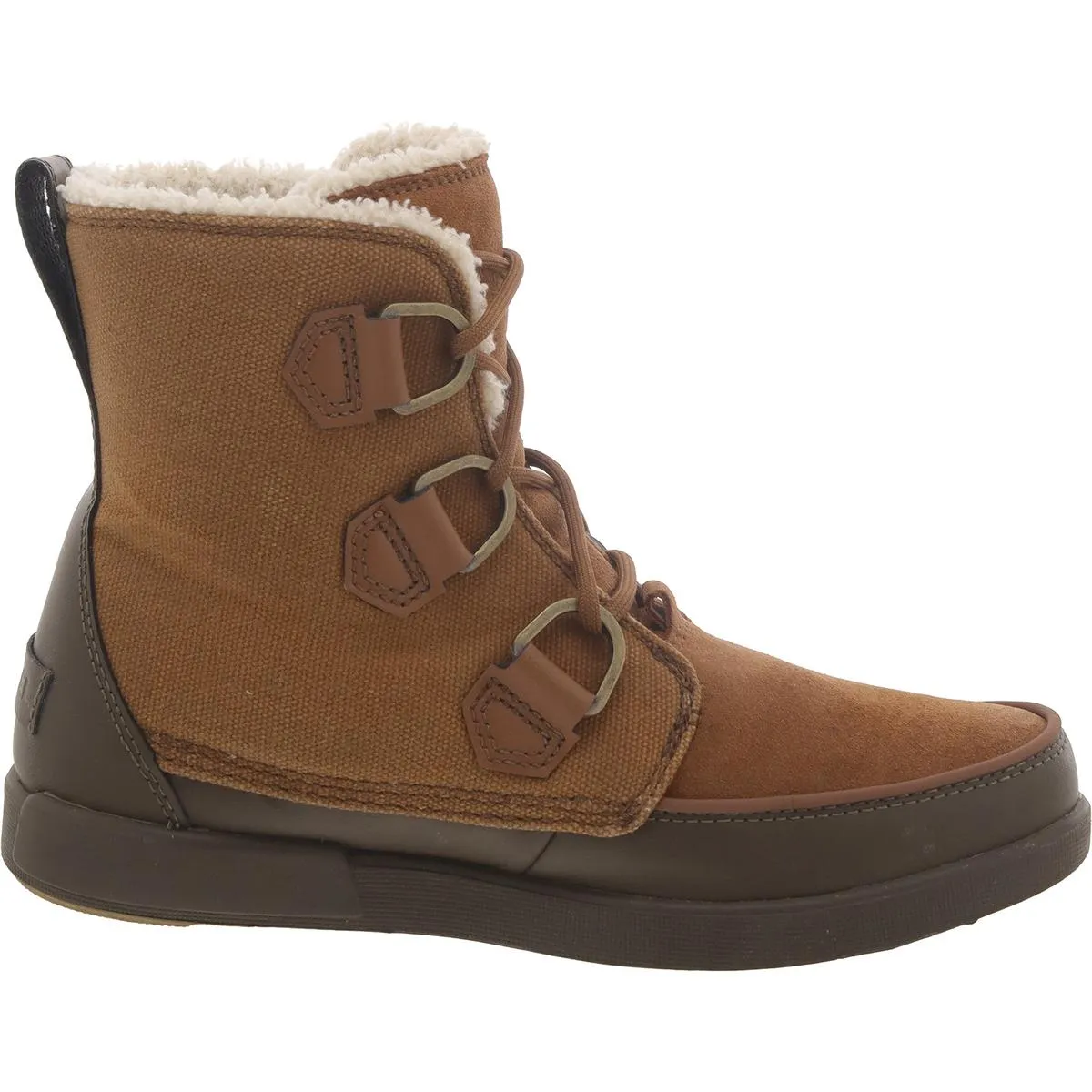Womens Suede Lug Sole Ankle Boots