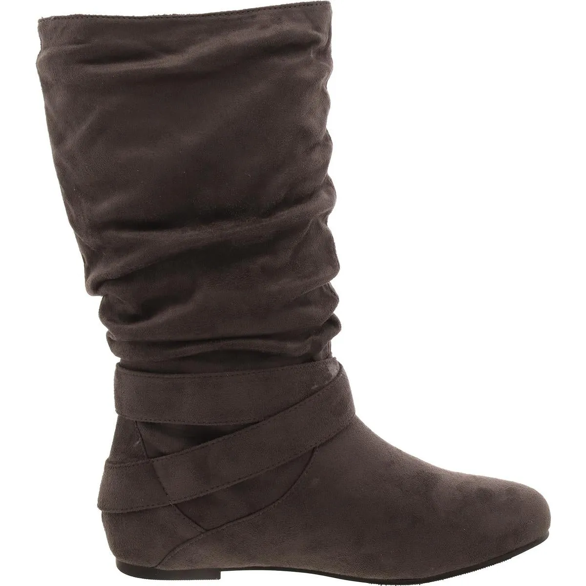 Womens Tall Flats Mid-Calf Boots