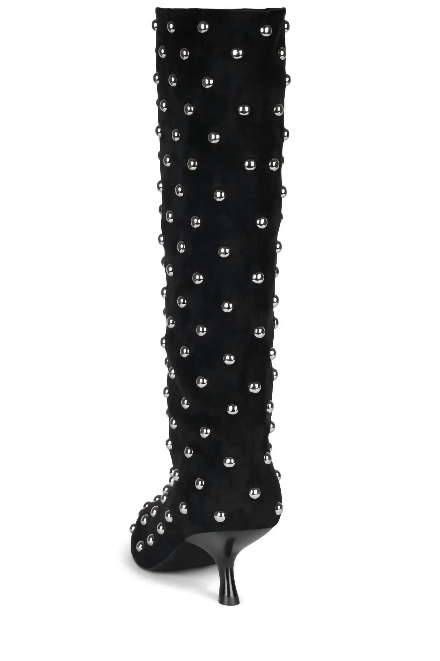 Women's Tell-Me Mid Stud Boots In Black