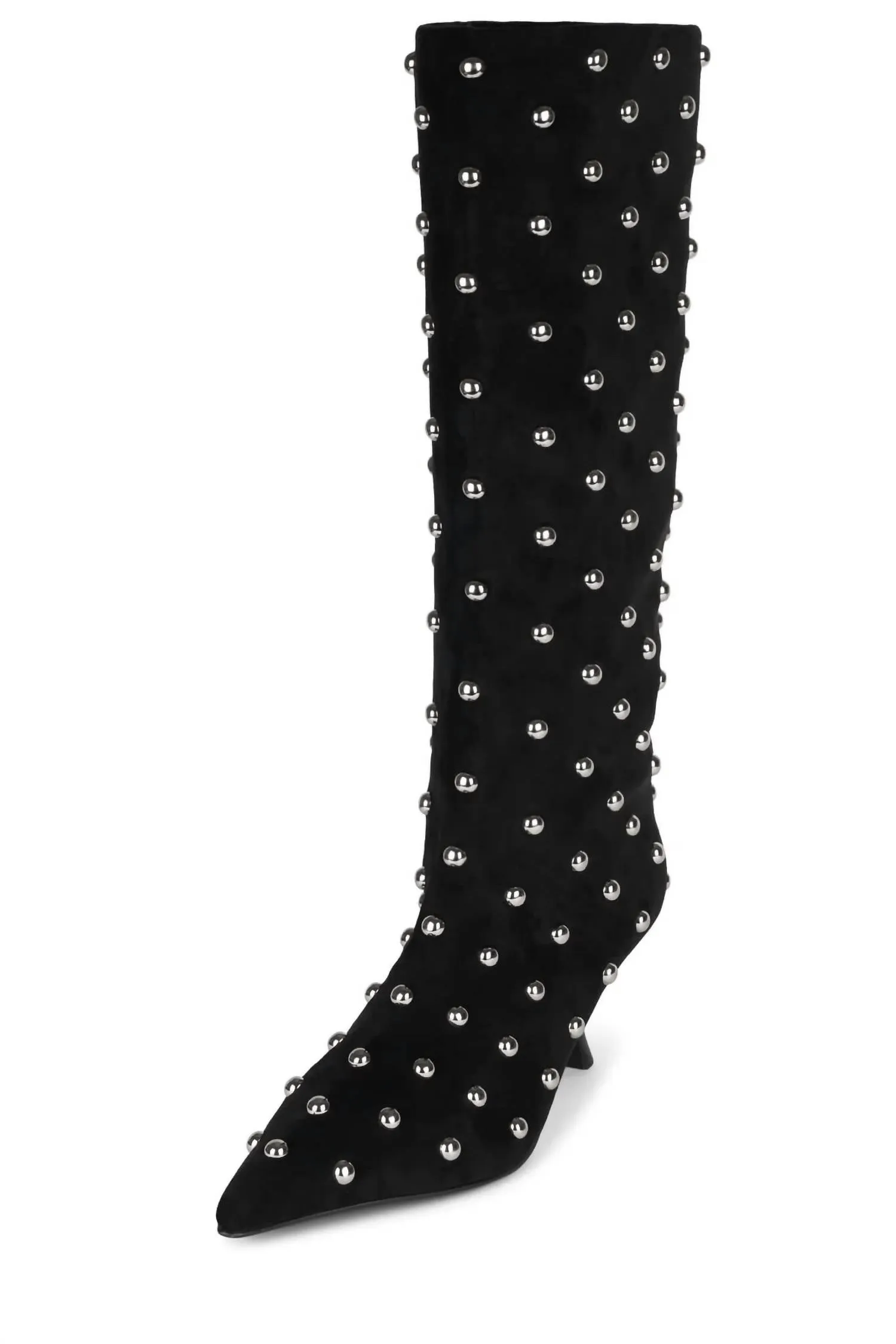Women's Tell-Me Mid Stud Boots In Black