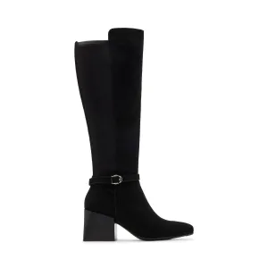 Women's Waterproof Twyla Boot In Black Suede