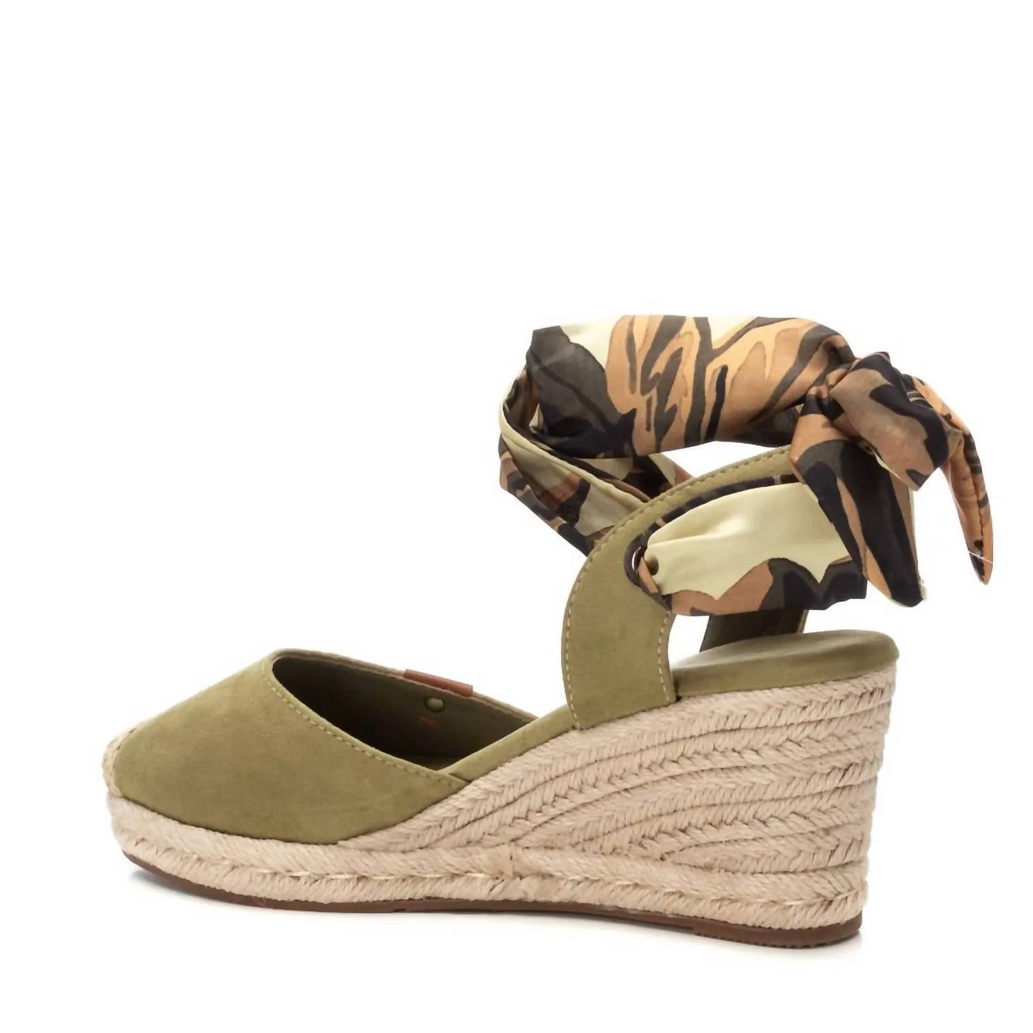 Women's Wedge Sandals In Kakhi