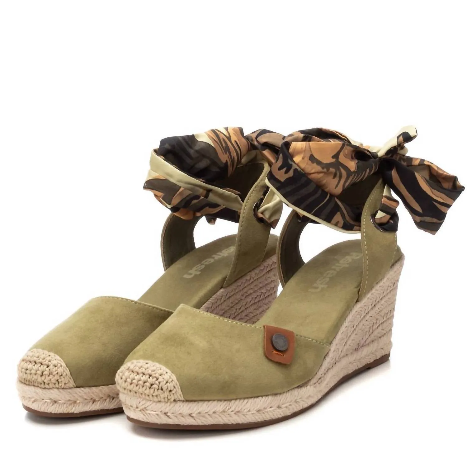 Women's Wedge Sandals In Kakhi
