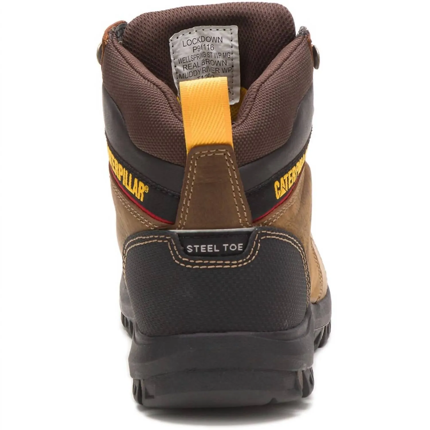 Women's Wellspring Met-Guard Waterproof Work Boot In Brown/black