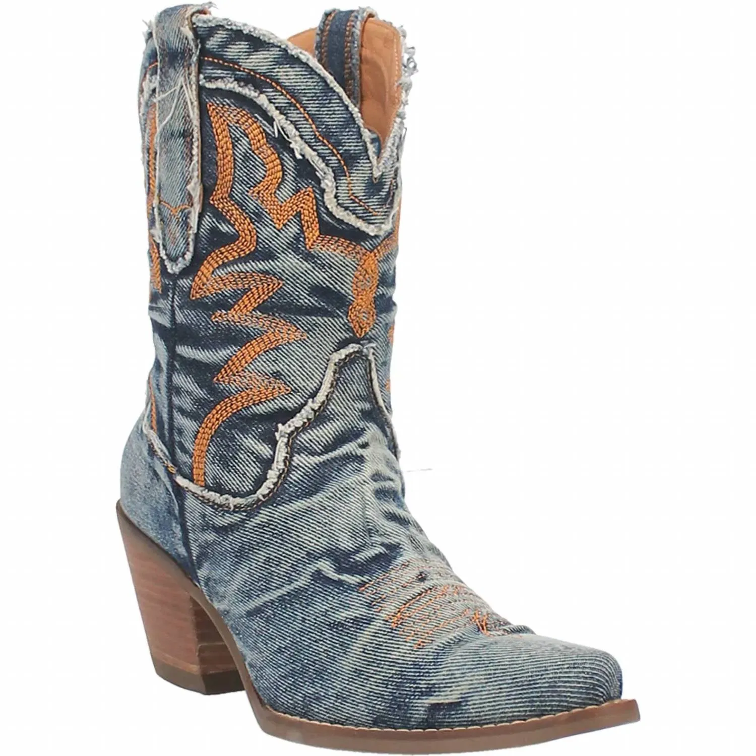 Women's Y'all Need Dolly 9" Denim Fashion Boot In Washed Blue