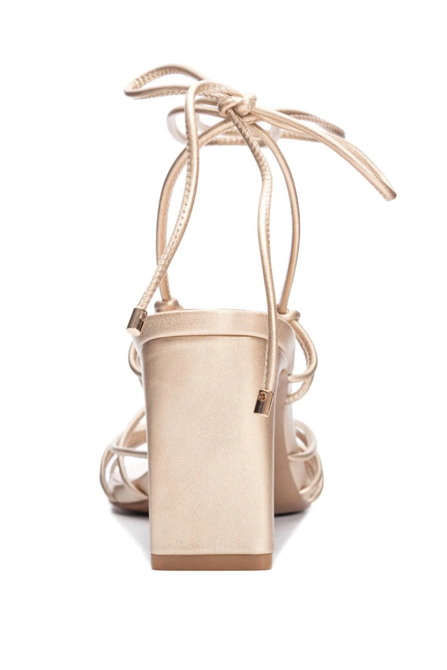 Women's Yita Strappy Heels In Light Gold