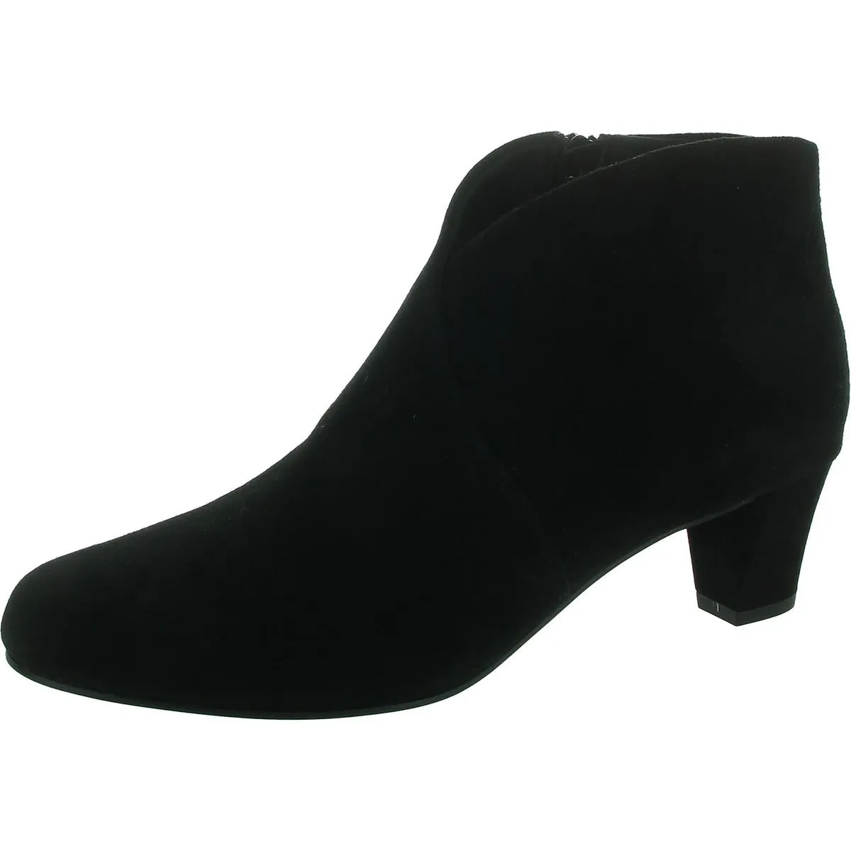 Womens Zipper Leather Booties