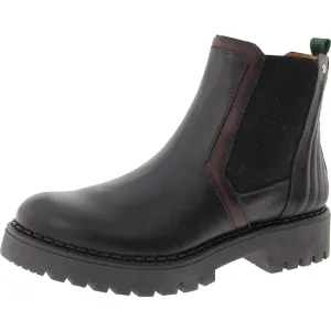 Womens Zipper Leather Chelsea Boots