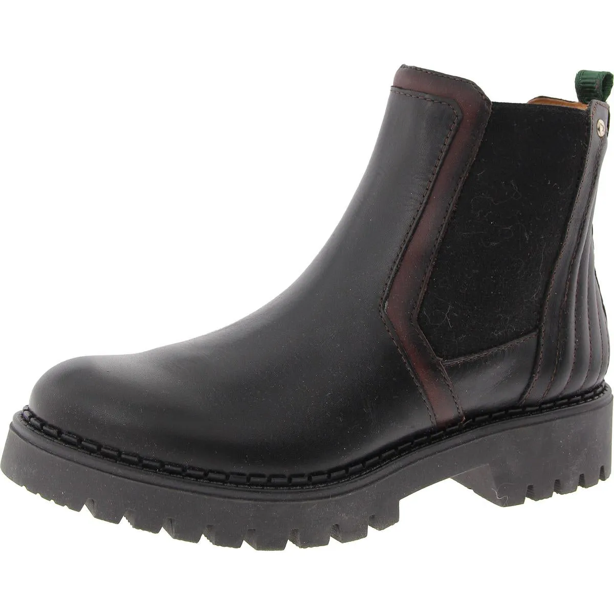 Womens Zipper Leather Chelsea Boots
