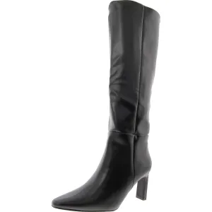 Womens Zipper Manmade Knee-High Boots