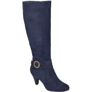 Womens Zipper Mid-Calf Boots