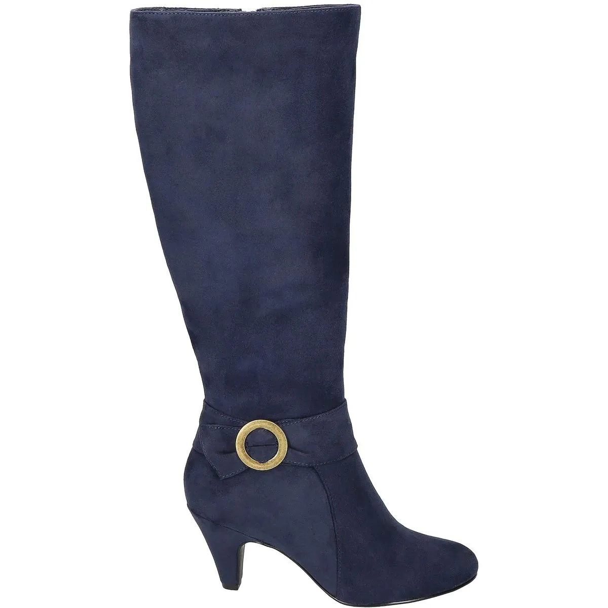 Womens Zipper Mid-Calf Boots