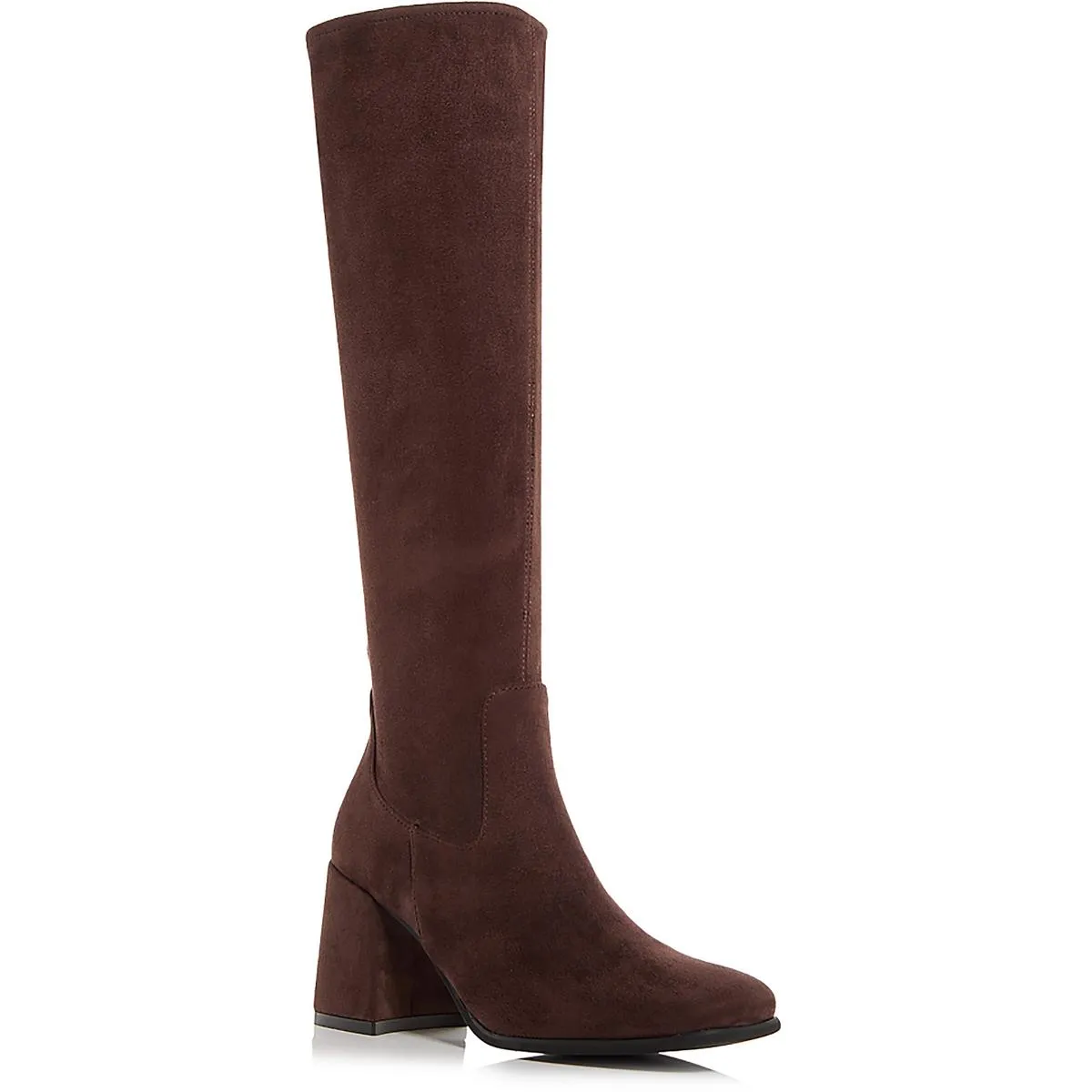 Womens Zipper Suede Mid-Calf Boots