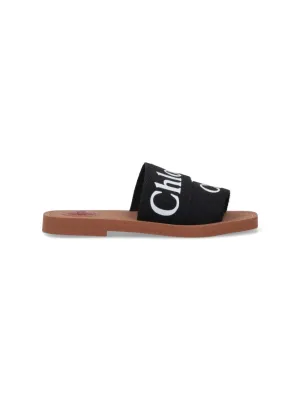 Woody" Sandals  Black